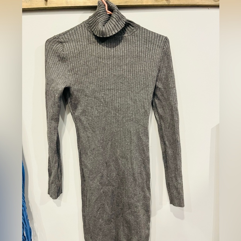 Turtleneck form fitting stretchy dress size small/medium